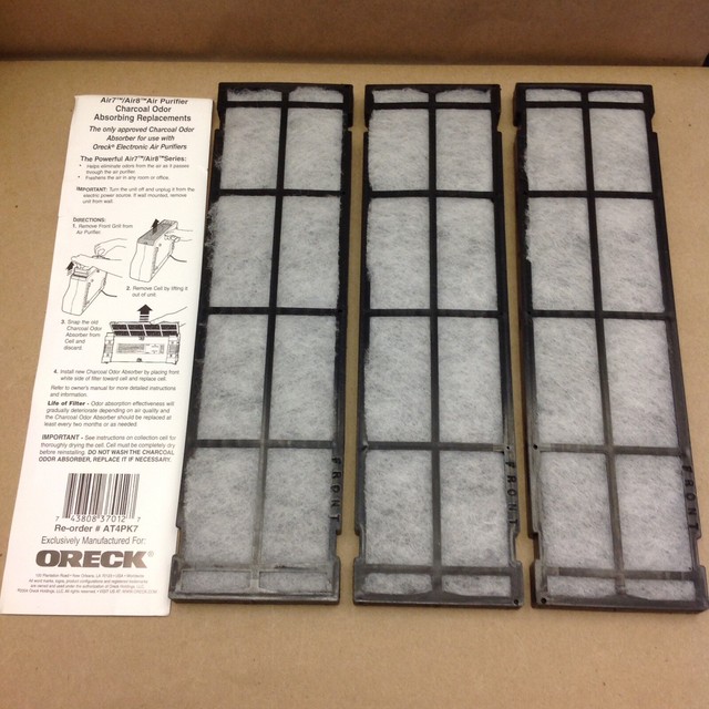 Genuine Oreck XL Air7 Air8 Air Cleaner Odor Absorbing Carbon Only Filter w Frame