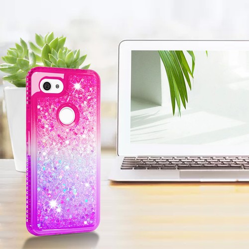 Pixel 3a Hülle, 3a XL Glitzer Case Bunt Fließend Sparkly Bling Diamond für Mädchen - Bild 13 von 25