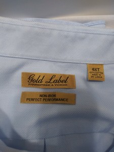 Roundtree-amp-Yorke-Gold-Label-Short-Sleeve-Shirt-4XT-Non-Iron-Performance