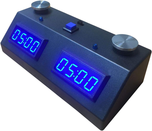 II Digital Chess Clock - Black/Blue - Picture 3 of 12