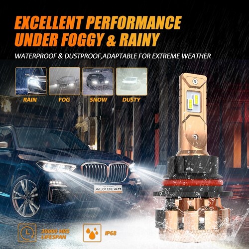 AUXBEAM 9004 LED Headlight Error Free Kit For Dodge Ram 1500 2500 3500 1994-2001 - Bild 9 von 12