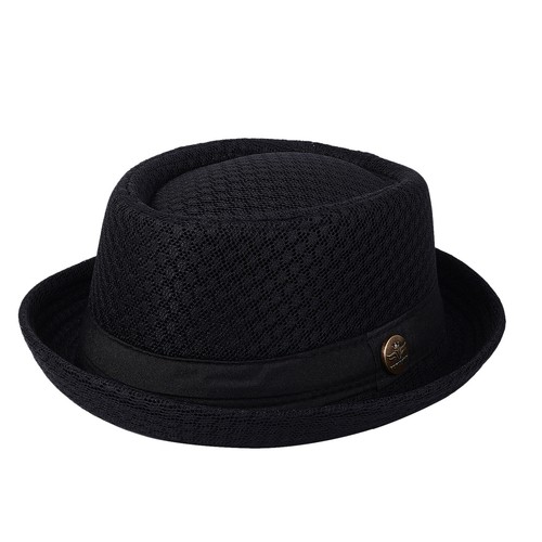 Classic Pork Pie Bowler Hat Heisenberg Style Panama Flat Fedora Jazz Cap Unisex - Picture 3 of 24