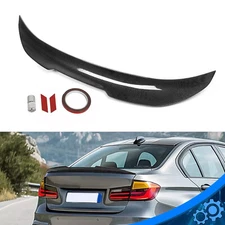 For 12-18 BMW F30 & F80 M3 Carbon Fiber Color PSM Style Rear Trunk Spoiler Lip