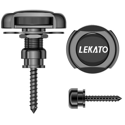 LEKATO Guitar Strap Lock Super Button for Ukulele Electric Acoustic Guitar 1set - Imagen 7 de 11