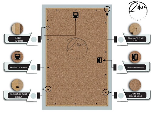 30x60cm | 30x40cm | 30x45cm | 28x22cm | 60x90cm Poster Photo Frame | Light Grey - Picture 5 of 41