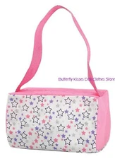 Pastel Stars Duffle School Gym Lunch Bag Doll Clothes For 18" Girl Dolls