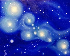 "Taurus" Original Oil Painting constellation zodiac art stars astrological sign