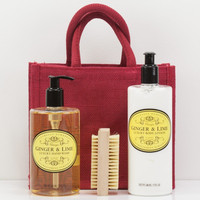 Natures Hampers Ginger Hands Gift Bag - Luxury Hand Wash & Skincare Set - Hand C Natures Hampers Ginger Hands Gift Bag - Luxury Hand Wash & Skincare Set - Hand C