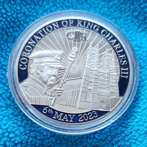 King Charles III Coronation Silbermünze 2023 Westminster Abbey Coronet Queen - Bild 10 von 17