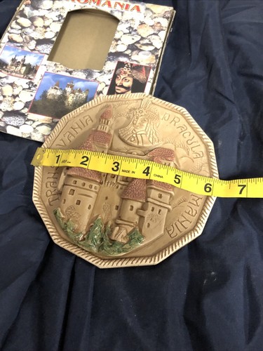 Romania Transylvania Vlad Dracula Vampire Castle Wall Plaque Decor Hand Made - Picture 10 of 11