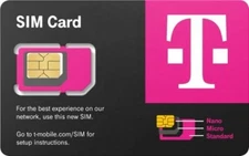 5 Count  T-Mobile SIM Cards BLANK/ NON-Activated SIM Card ONLY