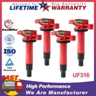 4 Ignition Coil Pack For Toyota Yaris Prius Echo Scion xA xB 1.5L L4 UF316 C1304