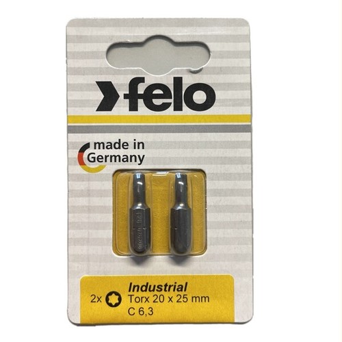 Felo - Brocas industriales Torx 25 mm - Pack de 2 en tamaños TX 10 - TX 40 a elegir - Imagen 4 de 7