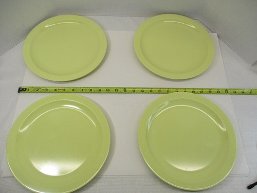 (4) TEXAS WARE # P49 Dinner Plates, 10-1/4" Plate, Light Yellow, Texasware, EC