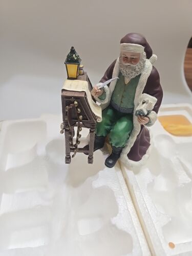 Seltene Thomas Kinkade St Nicholas checkt seine Liste Figur Hamilton Collection - Bild 4 von 10