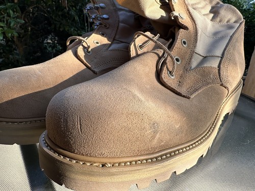 Botas de Combate UCFW Military 8430 Para Hombre Desierto Puntera de Acero Suela Vibram Talla 12.5 - Imagen 3 de 11