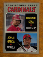 2019 Topps Heritage #286 Edmundo Sosa RC/Adolis Garcia RC St. Louis Cardinals