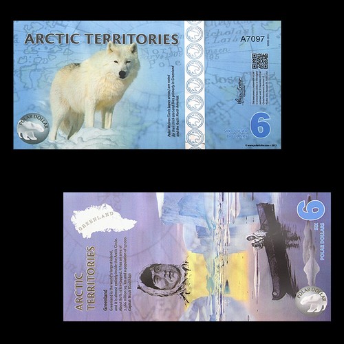 14 Piezas Billetes Territorios Árticos Dólar Polar - No Circulantes - Imagen 10 de 24
