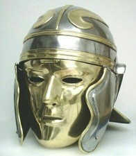 18GA Medieval Roman Imperial Soldier Helmet Greek Roman Gallic Centurion Helmet