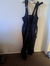 NEW Edelweiss Ski Bib Women  s Ski Bib Overall Size 12 Black NWT