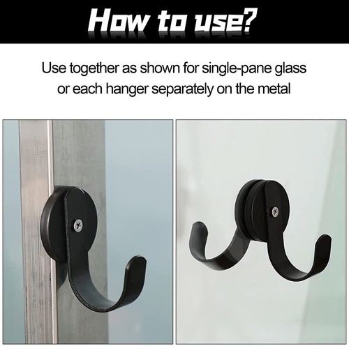 Magnetic Hooks Heavy Duty Hanging Small Strong Wreath Hangers for Metal Door - Picture 3 of 6