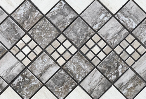 Mosaico medallón de azulejos 32" x 20 3/4" - Daltile Articulo y serie de azulejos exquisitos - Imagen 2 de 3