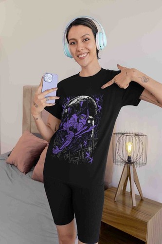 Neon Genesis Evangelion T-shirt Eva Unit 01 Japanese Black Anime Shirt All Size - Picture 5 of 6