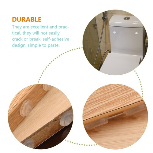 100 Pcs Anti-collision Rubber Pad Self-adhesive Bumper Pads for Closet Clear - Picture 8 of 11