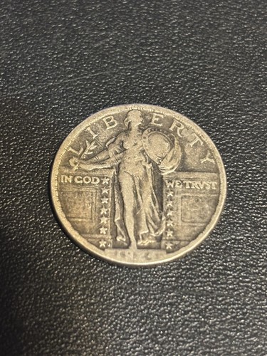 1924-D 25c Standing Liberty Quarter. Attractive Circulated Example!