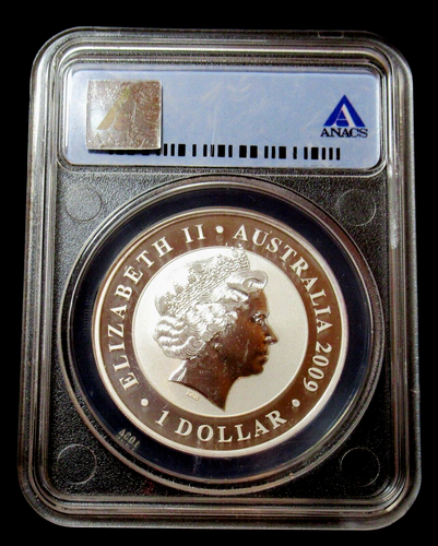 Australia 2009 P Koala One Dollar 1 oz .999 Silver Coin MS70 ANACS - Picture 4 of 4