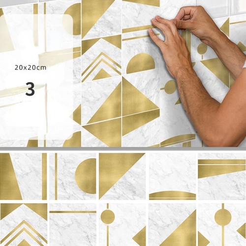 10X 20*20cm Retro Ethnic Wallpaper Home Kitchen Decor Wall Sticker Self-adhesive - Picture 8 of 26