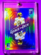 JJ McCarthy RARE ROOKIE RAINBOW FOIL REFRACTOR SP INSERT DONRUSS ELITE RC - MINT