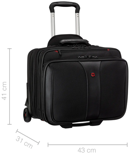 Wenger Briefcase 2-Piece Business Set with Comp-U-Roller Patriot 600662 Black - Picture 6 of 7