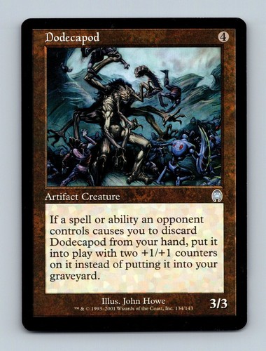 Magic The Gathering MTG Dodecapod 134/143 (Silver) Apocalypse Card 2001 - Picture 1 of 2