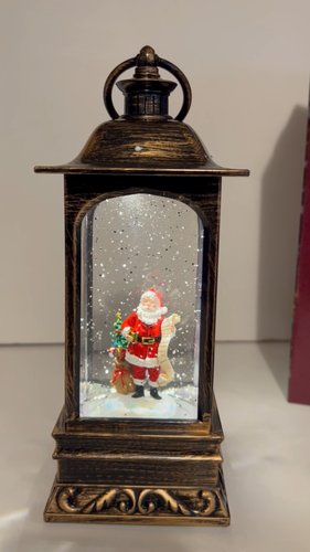 Lista de regalos de Navidad de Papá Noel con bolsa linterna de agua musical brillante e iluminada - Vídeo 1 de 1