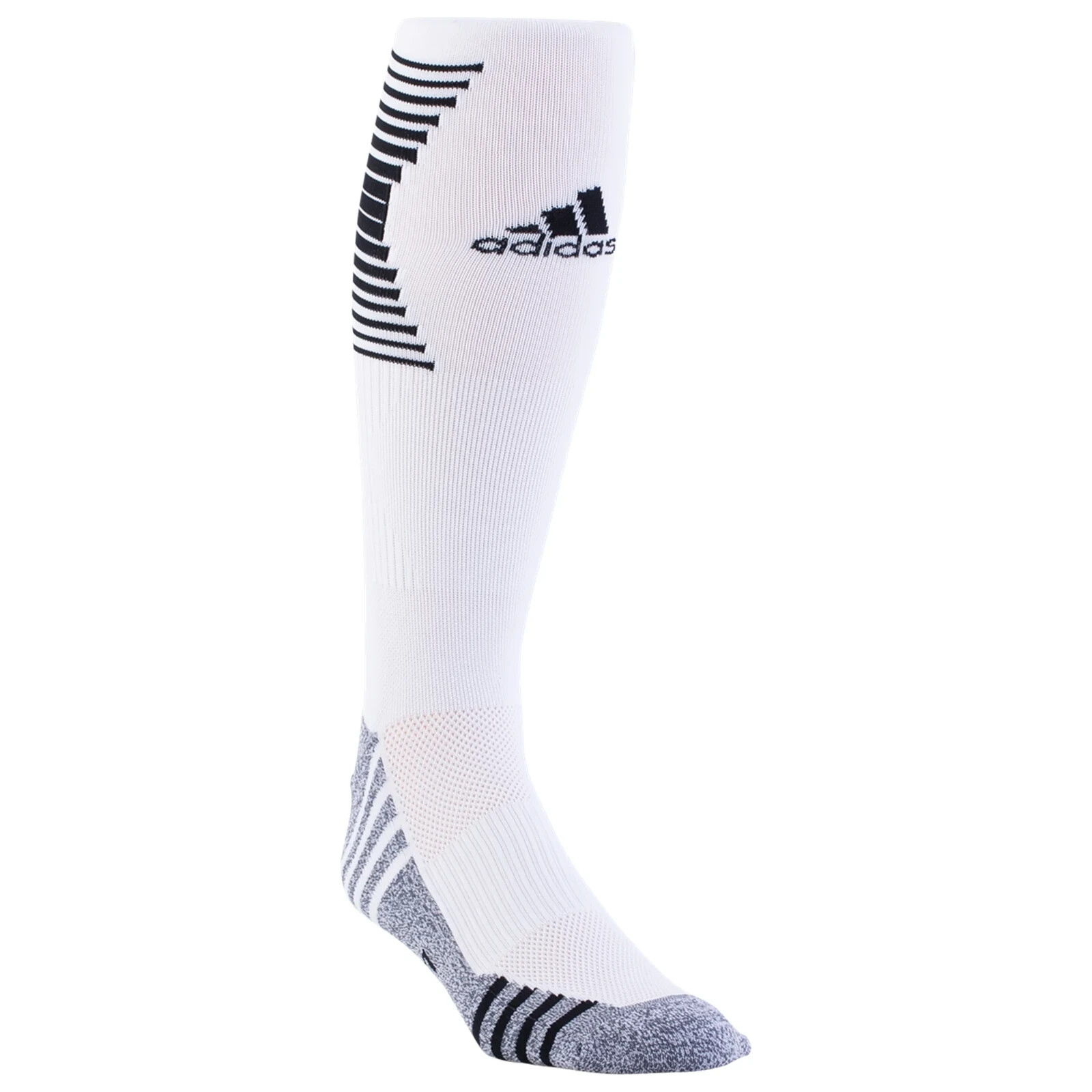 Adidas, Футбольные носки Team Speed, Белые / черные, мужские, Размер 5-8,5
