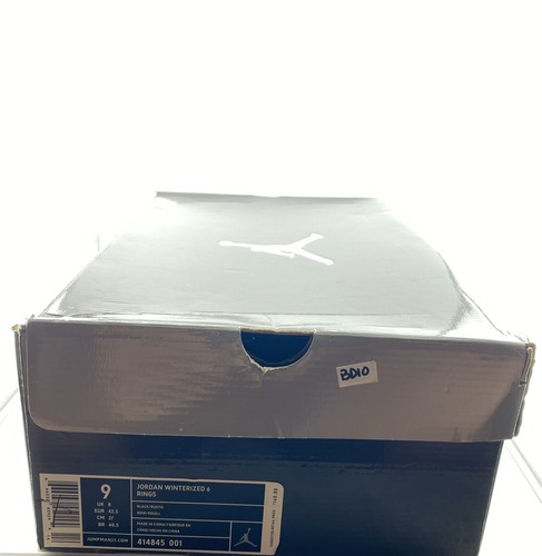 🔥 NIKE JORDAN WINTERIZED 6 RINGS "BOOTS" BLACK-RUSTIC SZ 9 [414845-01] Rare !🔥 - Picture 13 of 18