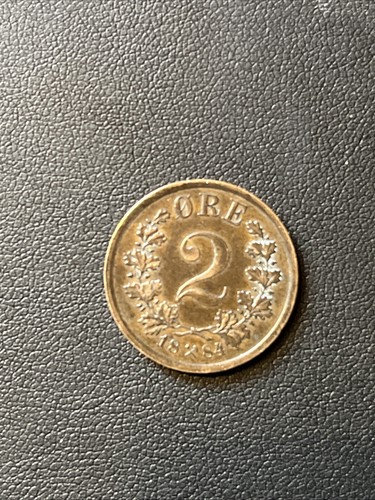 1884 NORWAY 1 Ore Coin BEAUTIFUL UNCIRCULATED - Picture 2 of 7