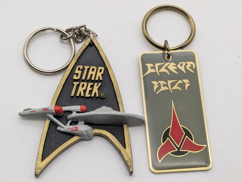 2-1991 & 94-STAR TREK Keychains-1-Enterprise-1-The Next Generation-Free Shipping - Picture 3 of 11