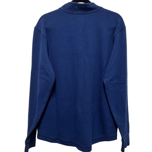 Carhartt Men’s L Relaxed Fit Blue Quarter Zip Pullover Long Sleeve Cotton Blend - Bild 2 von 6