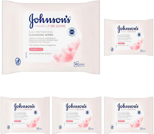 Johnson'S Face Care Make up Be Gone Refreshing Wipes - Pack of 125 - Picture 8 of 12