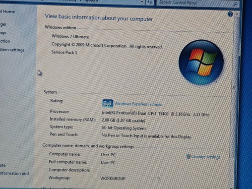 Toshiba Satellite M300 Laptop - 150GB HDD, 2GB RAM, Intel Pentium T3400 CPU - Picture 8 of 11
