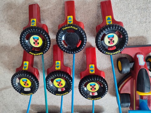 6x Ferngesteuertes RC Fernlenk Rennauto Auto Vintage Spielzeug Fisher Price 1993 - Bild 3 von 8