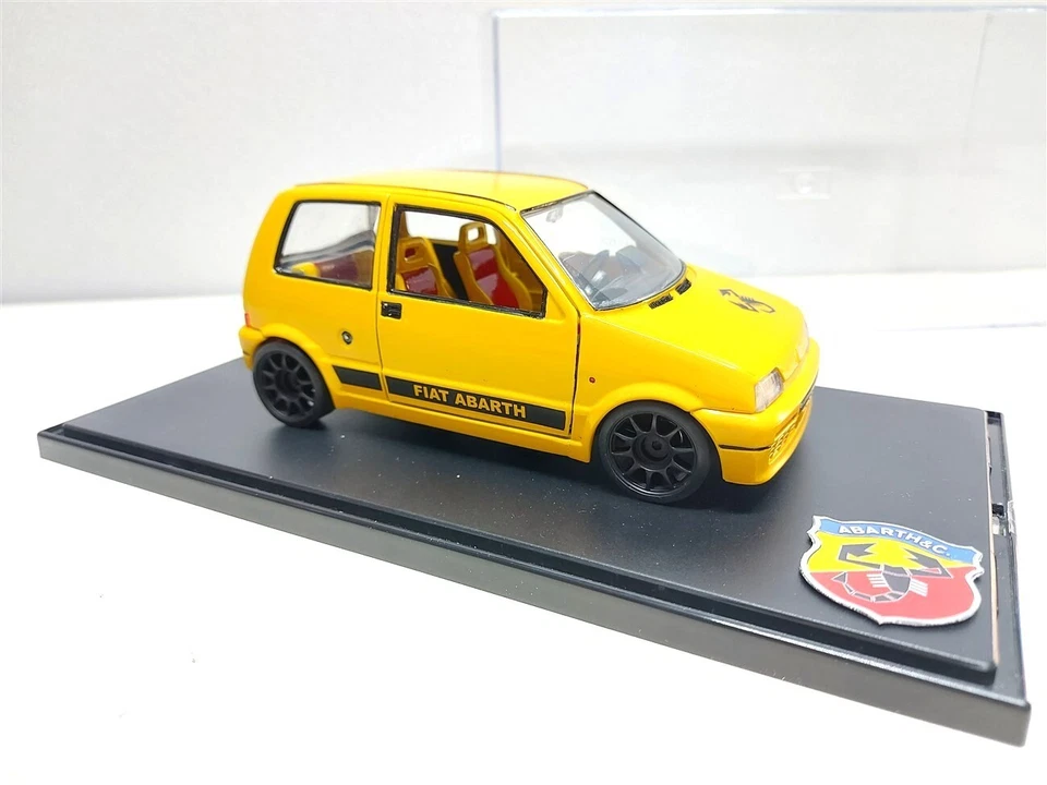 Fiat 500 Sporting Abarth Tuning del 1994 - 1/24 Artigianale base Burago - Immagine 2 di 4