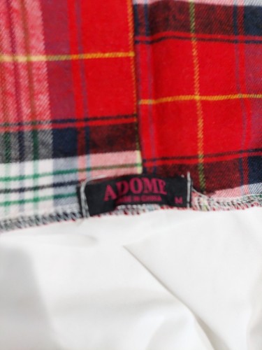 NUEVO Conjunto Top y Falda a Cuadros Adome Ligirie Escuela Niña Marinera Talla M Rojo Nuevo con Etiquetas - Imagen 2 de 12