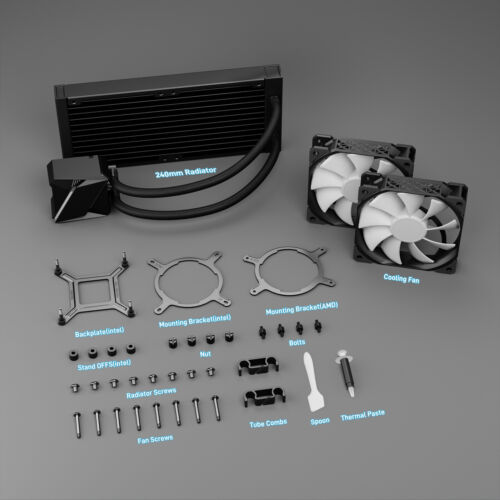 DARKROCK CPU Liquid Cooler con radiatore Intel LGA 1700 / 1200 e AMD AM5 / AM4 - Foto 9 di 9