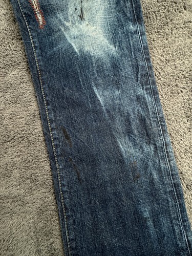 Dsquared2 Jeans Men Denim Urban Italy Made All Cotton Blue Biker Distressed - Bild 7 von 19