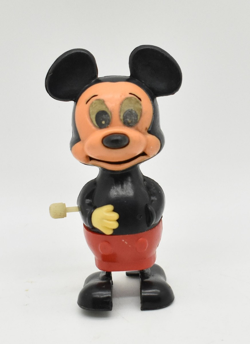 Disney Vintage Mickey Mouse Wind Up Walker 3.25 Disney Vintage Mickey Mouse Wind Up Walker 3.25