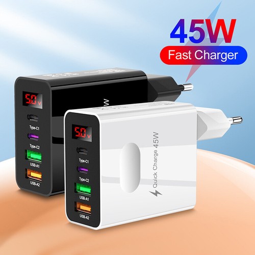 45W PD USB Schnellladestyp C 4 Ports Schnellkanal 3.0 für iPhone --Adapter - Zdjęcie 6 z 18