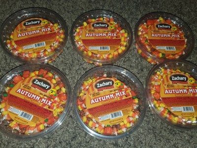 Zachary Candy Corn Autumn Mix Mello Creme Tubs 14oz Lot Of 6 